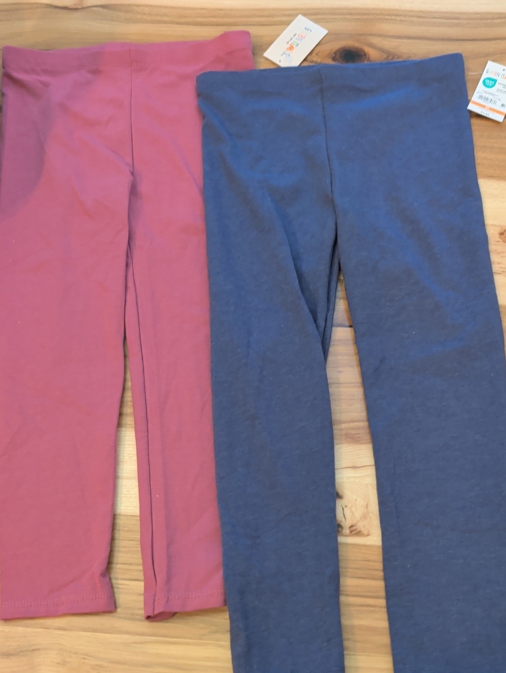 NWT Garanimals Pink and Blue Girls' Cotton Blend Leggings - Set of 2